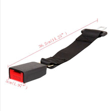 14" Universal Car Auto Seat Seatbelt Safety Belt Extender Extension Buckle Black