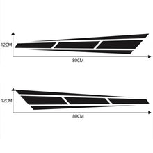 New Racing Decal Sticker Car Black Stripe Sport Auto Hood Bonnet Sticker 80x12cm