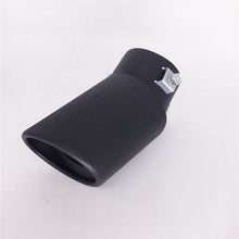1Pcs 62mm Titanium Bend Muffler Tail Throat Black Universal For Car Exhaus Pipe