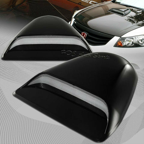 Black Painted ABS Plastic Racing Air Flow Vent Turbo Hood Scoop Universal 1