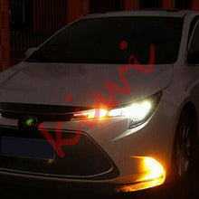 1 Pair Front Bumper Fog Lamp(DRL)LED White & Yellow For Toyota Corolla 2020 Y