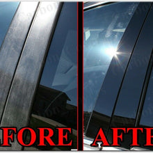 BLACK Pillar Posts for Nissan Rogue 14-20 8pc Set Door Cover Piano Trim
