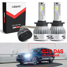 LASFIT 60W LED Headlight Bulbs High/Low Beam/Fog Light H11 9005 9006 9012 H7 H4