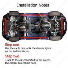 For Chevrolet APP Control RGB Car LED Strip Tube Underbody Neon Light 4x