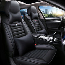 11Pcs Car Seat Cover Protector+Cushion Front & Rear Full Set PU Leather Interior