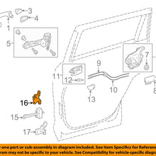 TOYOTA OEM Lock -Rear Door-Upper Hinge Right 6875006010