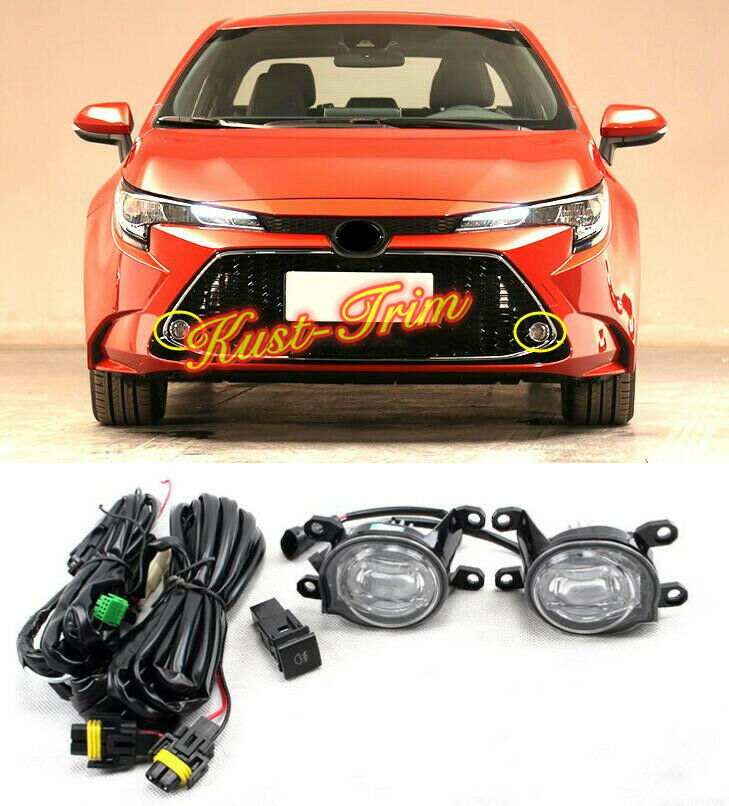 LED Front Bumper Fog Lights lamp Kit Refit FIT For Toyota Corolla 2020 L/LE/XLE