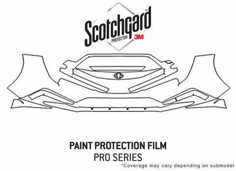 3M Pro Shield Paint Protection Kit for Toyota Corolla 2020-2020 - Bumper PPF