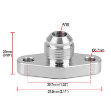 3Pcs Alumimum Alloy Turbo Oil Return Flange 8AN Fit For KKK K03 K04 T517Z T518Z
