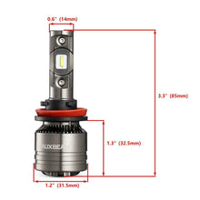 AUXBEAM H11 LED CANBUS Headlight Kit Low Beam Bulb Super Bright 70W 8000LM 6500K