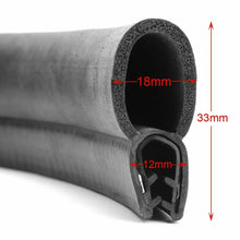 3 Meter Universal Sealing Strip Rubber Weatherstrip for Car Door Trunk Edge Trim