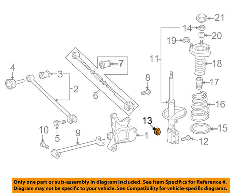 TOYOTA OEM Rear Suspension-Strut Nut 90178A0027