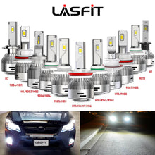LASFIT 60W LED Headlight Bulbs High/Low Beam/Fog Light H11 9005 9006 9012 H7 H4