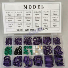 225x Car Air Conditioning R22 R134a A/C Repair Compressor Seal O-ring Gasket Kit