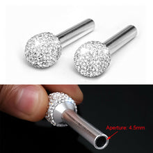 2X Rhinestone Bling Car Interior Door Lock Knob Pins Replace Simple Installation