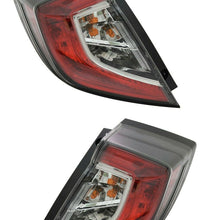 FIT HONDA CIVIC HATCHBACK HB 2017-2020 OUTER TAILLIGHTS TAIL LIGHTS LAMP PAIR