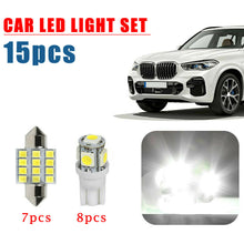 15pcs T10 LED SUV Car Interior Dome Map Lamp Light Bulbs Pckage Kit Accessories