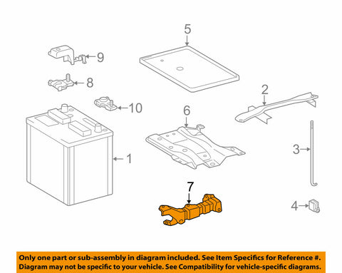 Toyota Corolla 2014-2018 1.8L-L4 Battery Carrier Bracket 7441002210 NIP OEM
