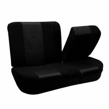 Full Interior Set Black Seat Covers Auto Car w/ Black All Weather Floor Mats