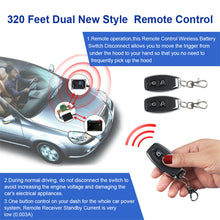 12V Wireless Remote Car Battery Disconnect Master Power Switch Cut Off Voltmeter