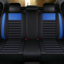 Deluxe PU Leather Non-Slip Car Seat Covers Cushion Pad Front Rear Protector Set