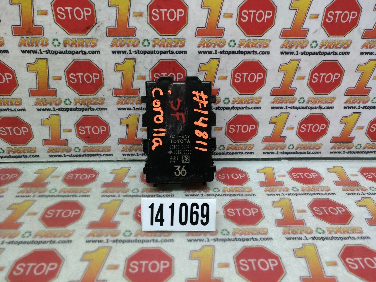 17 18 19 TOYOTA COROLLA NETWORK GATEWAY CONTROL MODULE 89100-02040 OEM