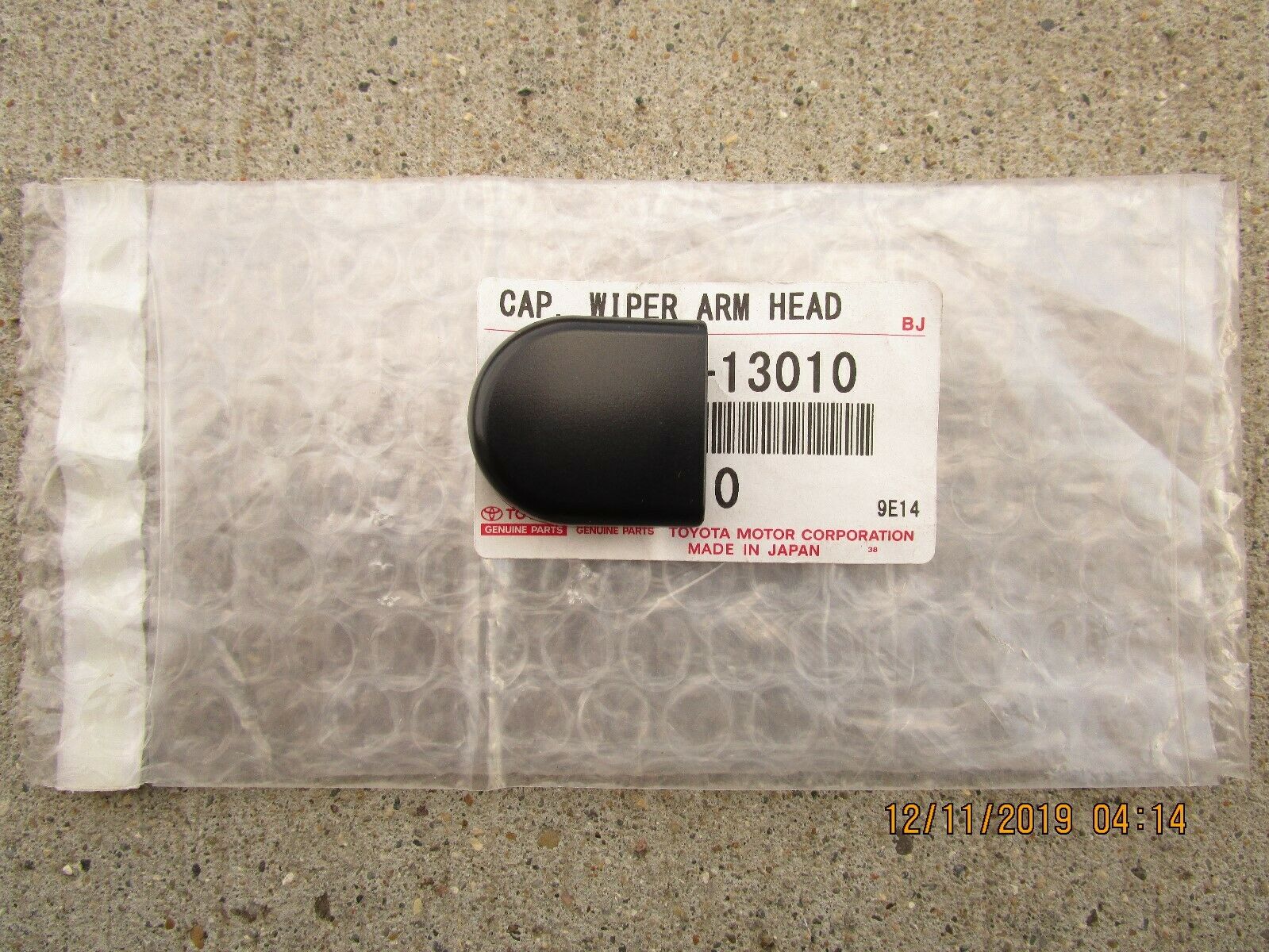 19 - 20 TOYOTA COROLLA FRONT WIPER ARM HEAD BOLT COVER CAP OEM QTY 1 BRAND NEW