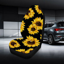 7pc Front Rear Sunflower Car Seat Cover 5Sit Cushion Washable Universal Interior