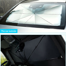 Multifunctional Car Umbrella Windshield Sun Shade Visor 57"x31" w/ Safety Hammer