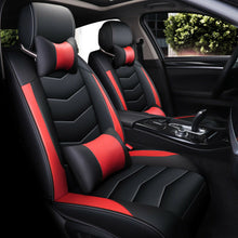 11Pcs Car Seat Cover Protector+Cushion Front & Rear Full Set PU Leather Interior