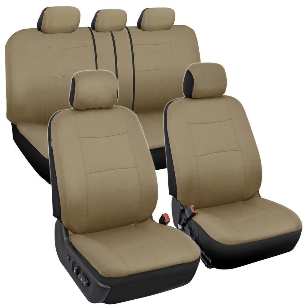 Auto Seat Covers for Car Truck SUV Van - Universal Protectors Polyester 8 Colors