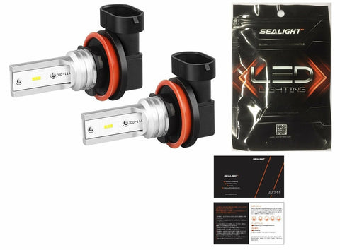 2x SEALIGHT H11 LED Fog Light Lamp H11/H8 H16 Foglight Kit 6000K Running Lights