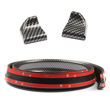 Universal Carbon Fiber Spoiler Wing Rear Sunroof Window Tail Lip Trim Sticker