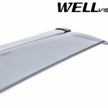 WellVisors For 14-UP Nissan Rouge CHROME TRIM Side Window Visors Rain Deflectors