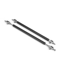 2x BLACK Adjustable Bumper Lip Air Dam Splitter Support Rods Strut Tie Bar 200mm