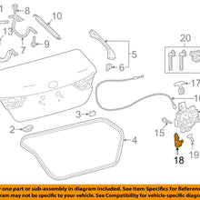 TOYOTA OEM 2018 Camry Trunk Lid-Striker 6462133030