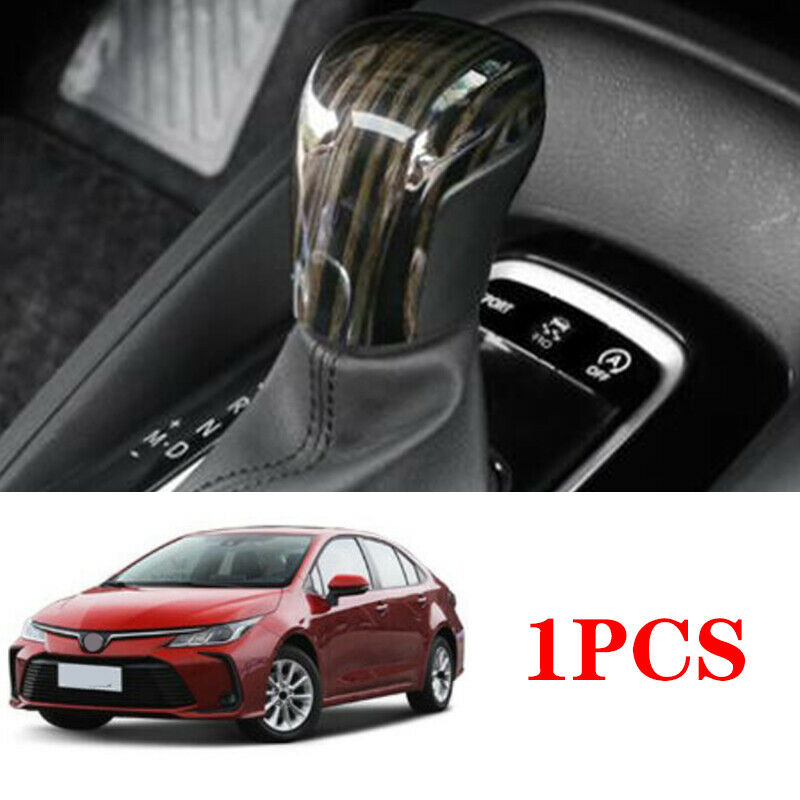For Toyota Corolla 2019-2020 Black Wood car interior Gear shift knob cover trim