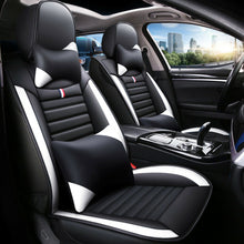 11Pcs Car Seat Cover Protector+Cushion Front & Rear Full Set PU Leather Interior