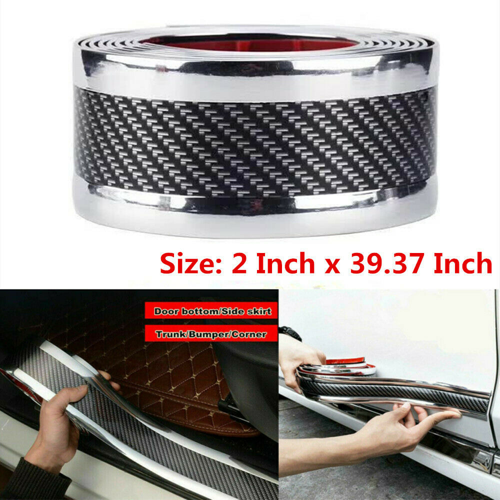 5D Accessories Car Stickers Carbon Fiber Vinyl Auto Door Sill Scuff Protector