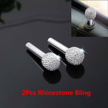 2X Rhinestone Bling Car Interior Door Lock Knob Pins Replace Simple Installation