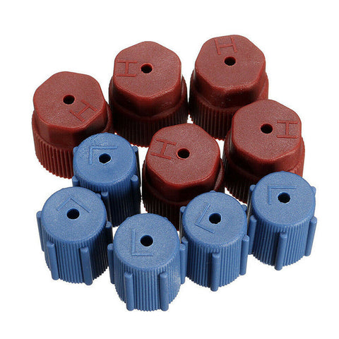 10Pcs R134a 13mm&16mm AC System Cap Charging Port Service Caps Hi Low Side Hot