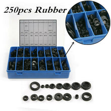 250pcs Rubber Grommet Firewall Hole Plug Set Electrical Wire Gasket Assortment