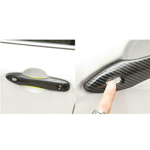 Carbon Fiber Side Door Handle Covers Trims 4D For Toyota 2017-2020