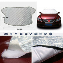 Silver Car Windshield Cover Sun Shade Protector Snow Ice Rain Dust Frost Guard