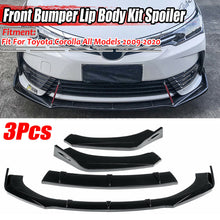 For Toyota Corolla Camry 2009-20 Front Bumper Lip Splitter Spoiler Glossy Black