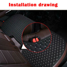 Car Rear Seat Cover Cushion Pad PU Leather Black&White For Interior Accessories