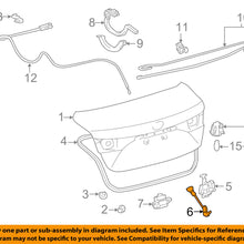 TOYOTA OEM 12-16 Camry Trunk Lid-Lock Striker 6462106030