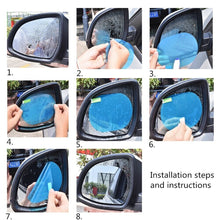 Car Auto Anti Water Mist Film Anti Fog Rainproof Rearview Mirror Protector Film