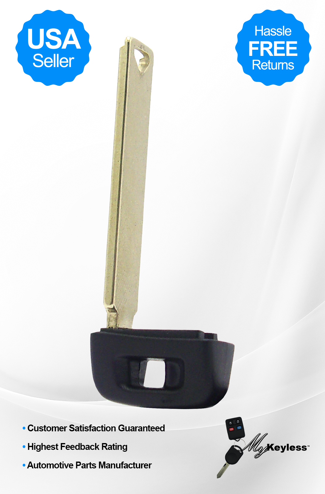 New Toyota Uncut Remote Emergency Insert Key Blade Replacement - Avalon, Corolla