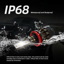 100W H11 H8 H9 LED Headlight Bulbs Kits Low Beam Fog light White 360 Adjustable